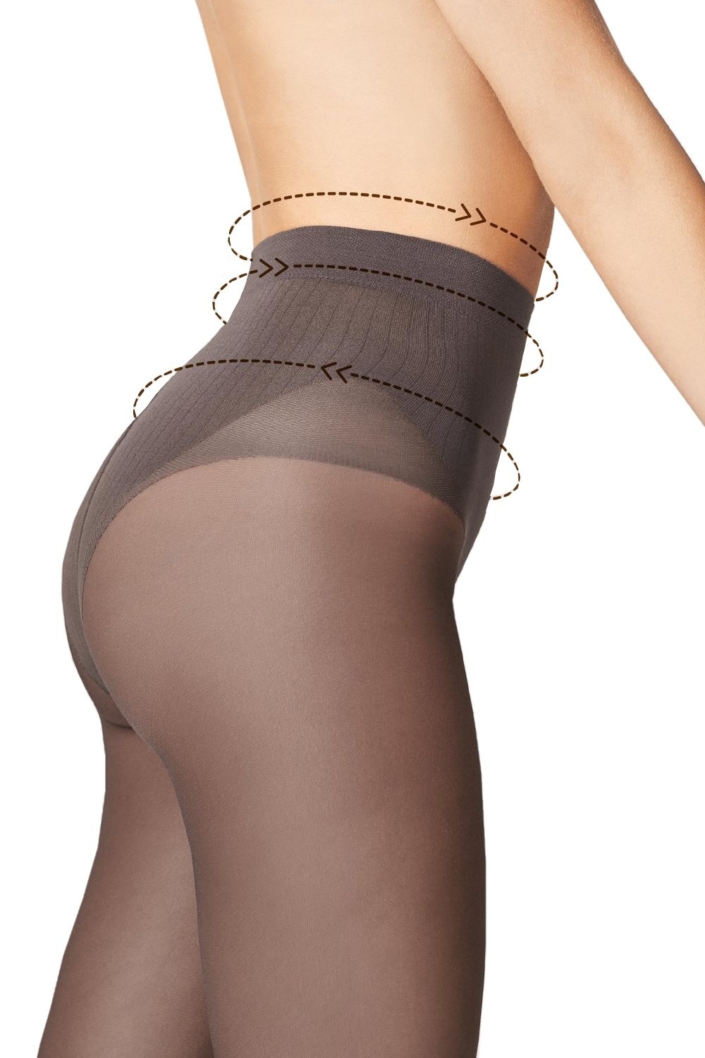 Collant Opaque Gainant Anti-cellulite – Noir | 40 DEN, Fait En Italie, Tailles S à XL | Fonction Modelante Et Confort