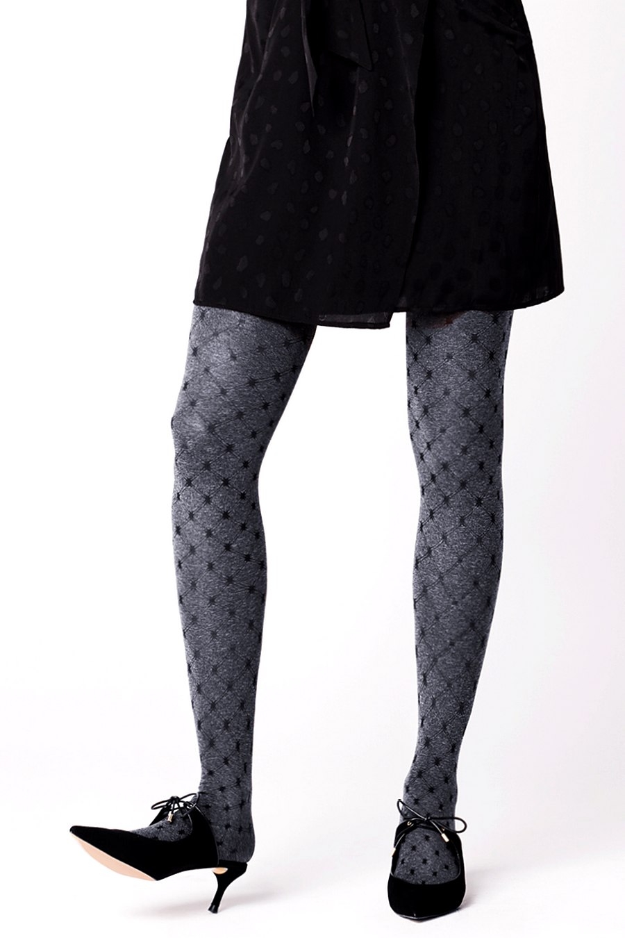 Collant,Collants Noirs En Résille à Motif Jacquard Pour Femmes Et Filles, Collants Sexy à La