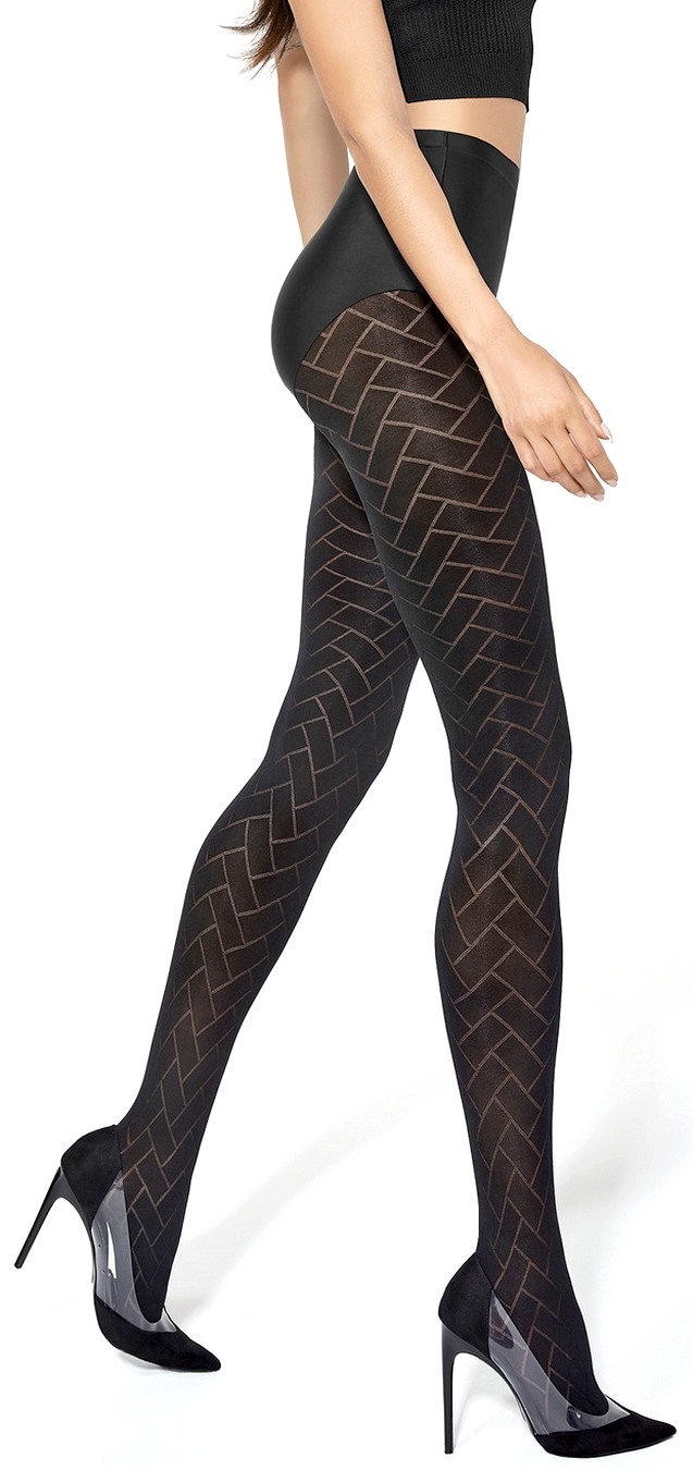 Collant Opaque Noir Brillant Gatta Modèle Cara - Taille M, Neuf Avec étiquettes