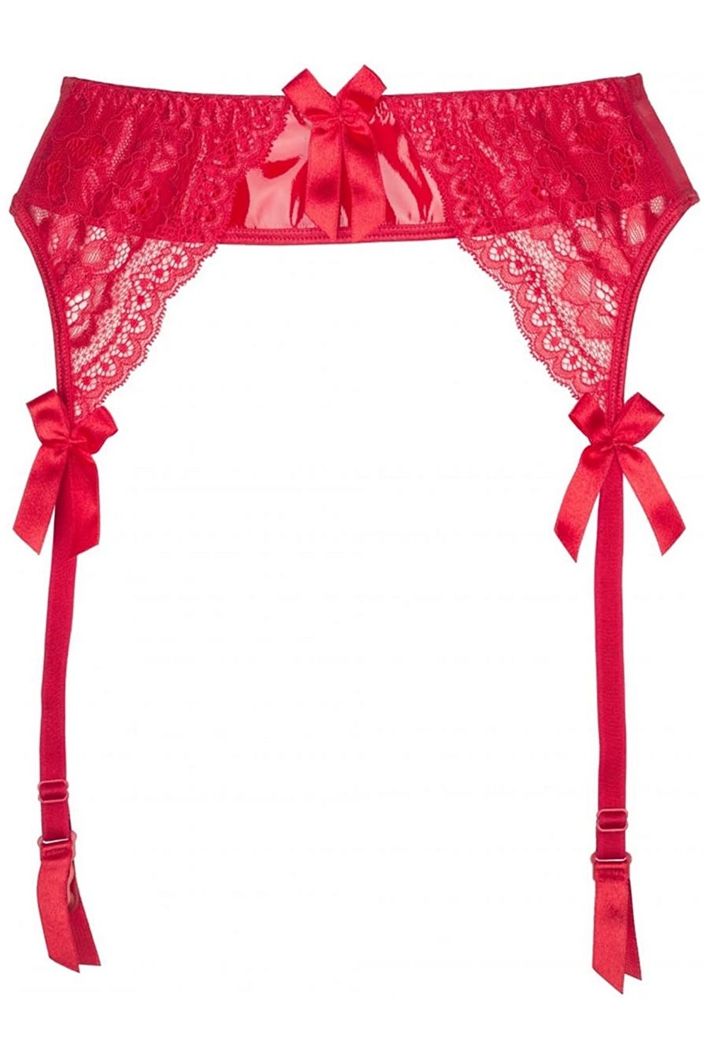 Body Sexy Grande Taille Rouge avec Jarretelles June