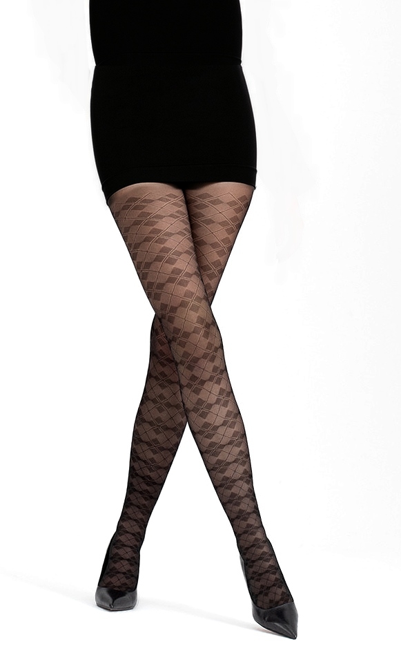 Collants Grande Taille à Motifs Cœurs - 40 DEN - Taille Confortable Jusqu'à 105kg
