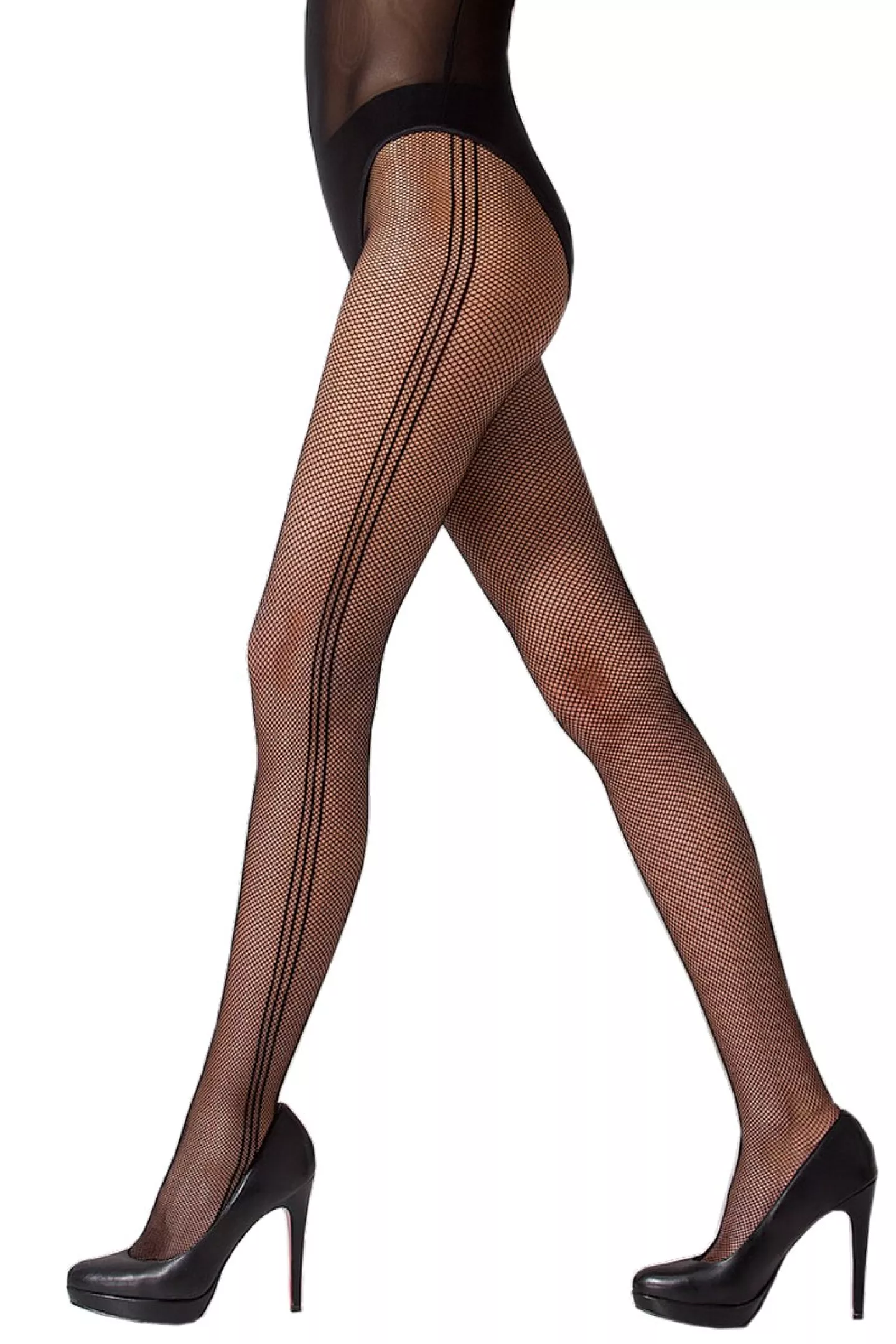 Collants Résille Noirs Pour Femmes - Haute Taille, Style Sexy Pour Soirée, Club Ou Tenue Quotidienne