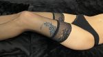 Bas Fantaisie Autofixant Motif illusion Tatouage - Ballerina 535