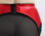 Sheryl - Porte-jarretelles Rouge Taille Haute Sexy et Sensuel 6 attaches